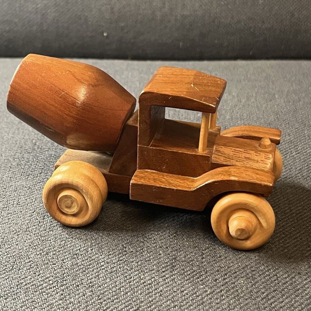 Vintage Wooden Cement Mixer Truck
